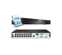 ZOSI 16CH 4K 8MP H.265+ CCTV Grabador NVR PoE para Kit Cámaras de Vigilancia Seguridad, con 4TB Disco Duro para Grabación 24/7, Alarma de Movimiento, Acceso Remoto