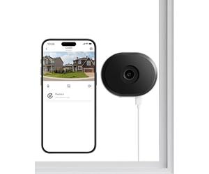 ZOSI C680 2K Cámara Vigilancia WiFi Interior, 3MP Cámara Ventana con Fácil Instalación para Seguridad Exterior, Detección de Persona/Vehículo, Visión Nocturna Color, 2.4/5GHz WiFi, Grabación 24/7