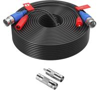 ZOSI Cable 30m/100 pies de BNC Video para Kit CCTV Cámara de Vigilancia DVR Sistema Seguridad Hogar (Negro)