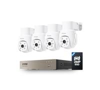 ZOSI Kit Cámaras de Vigilancia Cableado 8CH 5MP Grabador DVR 500GB Disco Duro con 4 1080p CCTV Cámara Seguridad Exterior/Interior, 360° Pan y Tilt, Detección de Persona/Vehículo, Visión Nocturna