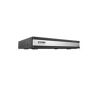 ZOSI NVR PoE 16CH con Disco Duro 4TB CCTV Grabador de Vídeo para ZOSI Cámara IP PoE de 2MP 5MP 8MP 4K, Acceso Remoto, Alarma de Movimiento