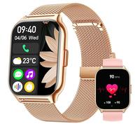 ZOSKVEE Reloj Inteligente Mujer Hombre, Usado con Aplicación FitCloudPro, Bluetooth Llamada, 2'' Smartwatch con Presión Arterial, 100+ Deportes, Ritmo Cardíaco, DIY Esferas, para iOS Android