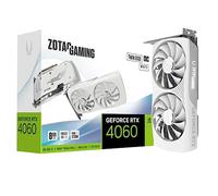 Zotac Gaming GeForce RTX 4060 8GB Twin Edge OC White Edition DLSS 3 8GB GDDR6 128-bit 17 Gbps PCIE 4.0 Tarjeta gráfica compacta para Juegos, ZT-D40600Q-10M