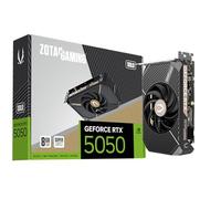 ZOTAC Gaming GeForce RTX 5050 Solo DLSS 4 8GB GDDR6 128-bit 20 Gbps PCIE 5.0 Tarjeta gráfica para Juegos, Tarjeta súper compacta preparada para SFF, ZT-B50500G-10L