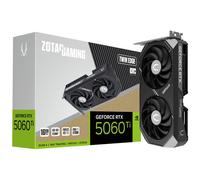 ZOTAC Gaming GeForce RTX 5060 Ti 16GB Twin Edge OC DLSS 4 16GB GDDR7 128-bit 28 Gbps PCIE 5.0 Tarjeta gráfica para Juegos, refrigeración IceStorm 2.0, Listo para SFF, ZT-B50620H-10M