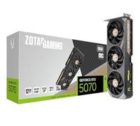 ZOTAC Gaming GeForce RTX 5070 Solid OC DLSS 4 12GB GDDR7 192-bit 28 Gbps PCIE 5.0 Tarjeta gráfica para Juegos, refrigeración IceStorm 2.0, iluminación Spectra RGB, ZT-B50700J-10P