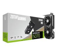 ZOTAC Gaming GeForce RTX 5070 Twin Edge OC DLSS 4 12GB GDDR7 Tarjeta gráfica para Juegos PCIE 5.0 de 192 bits de 28 Gbps PCIE 5.0, Refrigeración IceStorm 2.0, Lista para SFF, ZT-B50700H-10A