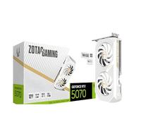 ZOTAC Gaming GeForce RTX 5070 Twin Edge OC Tarjeta gráfica - Blanco | 12 GB | DLSS 4 | GDDR7 | 192 bits | Refrigeración avanzada IceStorm 2.0 | ZT-B50700Q-10P