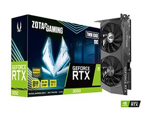 Zotac Nvidia GeForce RTX 3050 Twin Edge OC LHR - Tarjeta gráfica, 8 GB, Color Negro