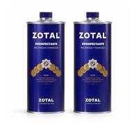 Zotal - Desinfectante - Pack 2 unidades de 870 ml - Microbicida, Fungicida y Desodorizante (2, 870 ml)