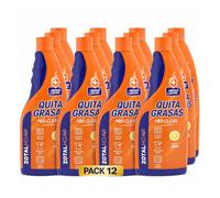 Zotal Hogar Quitagrasas Potente con Aroma Limón - 12 Recambios de 750ml (9000 ml total) - Elimina Grasa Difícil, Protege Superficies y Tejidos, Acción Higienizante Multisuperficie