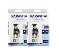 Zotal Parasital Collar Antiparasitario - Pack 2 Collares de 60 cm - Perros Medianos y Pequeños (Menos de 25 Kg) - Protección de hasta 4 Meses - Repele Natural contra Mosquitos, Pulgas y Garrapatas