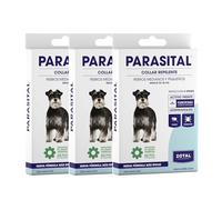 Zotal Parasital Collar Antiparasitario - Pack 3 Collares de 60 cm - Perros Medianos y Pequeños (Menos de 25 Kg) - Protección de hasta 4 Meses - Repele Natural contra Mosquitos, Pulgas y Garrapatas