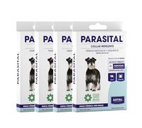 Zotal Parasital Collar Antiparasitario - Pack 4 Collares de 60 cm - Perros Medianos y Pequeños (Menos de 25 Kg) - Protección de hasta 4 Meses - Repele Natural contra Mosquitos, Pulgas y Garrapatas