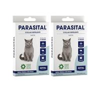 Zotal Parasital Collar Antiparasitario para Gatos - Pack 2 Collares - Protección de hasta 4 Meses con Aceites Esenciales Naturales - Repele Mosquitos, Pulgas y Garrapatas