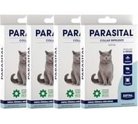 Zotal Parasital Collar Antiparasitario para Gatos - Pack 4 Collares - Protección de hasta 4 Meses con Aceites Esenciales Naturales - Repele Mosquitos, Pulgas y Garrapatas