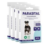 Zotal Parasital Collar Antiparasitario para Perros - 60 cm - Pack 4 Collares - Protección 4 Meses contra Pulgas, Garrapatas y Mosquitos - Fórmula Natural