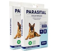 Zotal Parasital Collar Antiparasitario para Perros Grandes - 75 cm - Pack 2 Collares - Protección 4 Meses contra Pulgas, Garrapatas y Mosquitos - Natural