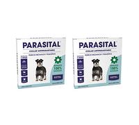 Zotal Parasital Collar Antiparasitario de 58 cm para Perros Pequeños y Medianos Pack de 2 - Repelente de Pulgas, Garrapatas y Mosquitos - Protege a tu Mascota Durante 6 Meses - 100% Natural