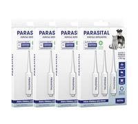 Zotal Parasital - Pack 4 Blíster de 3 Pipetas (12 en Total) Perros Pequeños y Gatos - hasta 10 kg - Protección Pulgas, Garrapatas y Mosquitos - 3 a 6 Semanas por Pipeta - Resistente al Agua -