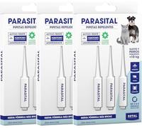 Zotal Parasital Pipetas Perros Pequeños y Gatos - hasta 10 kg - Pack 3 Blíster de 3 Pipetas (9 en Total) - Protección Pulgas, Garrapatas y Mosquitos - 3 a 6 Semanas por Pipeta - Resistente al Agua -