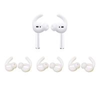 Zotech 3 pares de ganchos para las orejas para AirPods compatibles con Apple AirPods 1 y 2 o EarPods (blanco)