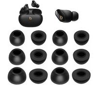 Zotech Almohadillas de repuesto de espuma viscoelástica para Beats Studio Buds +, 12 piezas (S/M/L), color negro