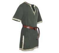 Zothiazo Camisa vikinga para hombre, túnica medieval, camisa de caballero, camisa vintage de pirata renacentista, cuello en V, disfraz de cosplay, camiseta de rendimiento, camiseta retro para