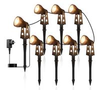 ZOTOYI Focos Exterior Jardin 26M, Foco Proyector Exterior 8 Piezas IP68 Blanco Cálido 3100K Focos de Jardín Ideal Eventos Nocturnos y Seguridad Via, 270° Ángulo Ajustable y Fácil Instalación