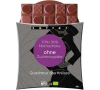 Zotter Schokoladen Cuadratura del Círculo Bio - Chocolate con leche 70%/30% sin Azúcar Añadido - 70 g Zotter Schokoladen