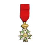 ZoTuoART Medalla de la Legión de Honor del Emperador Napoleón de Francia - Honor y Patrimonio - Medalla del Regimiento de Oficiales de Caballero Senior - Broche único de joyería novedosa, Hierro