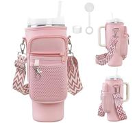 Zouboto Stanley - Bolsa de neopreno aislada con bolsillo para teléfono, correa ajustable para el hombro y soporte para botella de agua para gimnasio, viajes, viajes, perfecto para entusiastas del