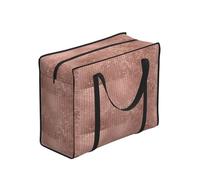 Zouey Bolsas de compra reutilizables y plegables, bolsas de lavandería portátiles con cremallera y asa resistente, hermoso brillo oro rosa moderno.