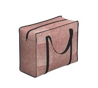 Zouey Bolsas de compra reutilizables y plegables, bolsas de lavandería portátiles con cremallera y asa resistente, estilo femenino glamuroso, color rosa, oro rosa y purpurina.