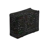 Zouey Bolsas de compra reutilizables y plegables, bolsas de lavandería portátiles con cremallera y asa resistente, símbolos matemáticos negros, fórmula matemática