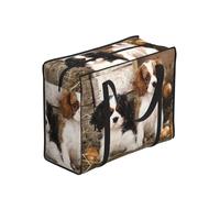 Zouey Bolsas de compra reutilizables y plegables, bolsas de lavandería portátiles con cremallera y asa resistente, para cachorros pequeños de Cavalier King Charles Spaniel.