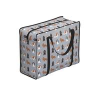 Zouey Bolsas de compras plegables reutilizables, bolsas de lavandería portátiles con cremalleras y asa resistente, abrigos para perros Cavalier King Charles Spaniel y perros mestizos.
