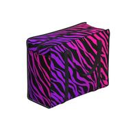 Zouey Bolsas de la compra reutilizables y plegables, bolsas de lavandería portátiles con cremallera y asa resistente, estampado de cebra.