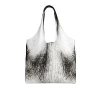 Zouey Bolso de lona de un solo hombro, bolso de lona para mujer, bolso de hombro, bolso de compras, perro husky ojos azules