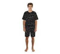 Zouey Conjunto de Pijama para Hombre con Cuello Redondo y Bolsillos, Camisa de Manga Corta y Pantalones Cortos, Ecuaciones matemáticas y fórmulas matemáticas.,One Size,M