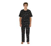 Zouey Ecuación matemática Fórmulas matemáticas, Conjunto de Pijama de Manga Corta para Hombre, Cuello Redondo con Bolsillos, Ropa de Dormir,As Shown,XL