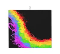 Zouey El Amor GANA arcoíris, Alfombrilla para secar Platos, Alfombrilla Absorbente para Fregadero de Cocina, 41 x 46 cm