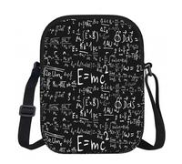 Zouey Fórmula física Ley E=mc², bolso de hombro de poliéster, bolso cruzado con cremallera - Bolso para mujer