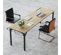 Zounghy Mesa de Oficina Extra Larga 200 cm Escritorio Oficina Mesa de Ordenador Doble para 2 Personas Gran Mesa de Oficina Trabajo de Madera, Mueble de Oficina Home Office y Mesa de Conferencias