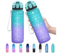 ZOUNICH Botella Agua Deporte, Botella Agua Niños sin BPA Reutilizable Plástico Tritan - 500 ml / 1 l, Cantimploras para Te con Filtro, para Infantil, Gimnasio, Bicicleta