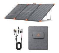 ZOUPW Panel solar portátil bifacial de 230 W, tipo N 16BB 25% de argador solar plegable con diodos de derivación para EcoFlow Delta/Bluetti/Anker C1000, IP68 impermeable para RV fuera de