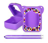 Zourglow Protección de Silicona para Bitzee, Fundas Protectoras con Cordones para Bitzee Digital Pet Interactive Animal, Impermeable Fundas Anticaídas (Violet)