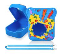 Zourglow Protección de Silicona para Bitzee, Fundas Protectoras con Cordones para Bitzee Digital Pet Interactive Animal, Impermeable Fundas Anticaídas (Azul)