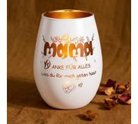 Zourglow Regalos para mamá, portavelas de cristal con grabado, portavelas para mamá, regalo de agradecimiento, regalo del día de la madre, regalo de cumpleaños para suegra, amigas, madres, bonusmama