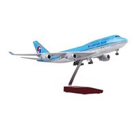 ZOUSANG Decorate Airplane 1/150 47CM For Korean International Airline B747-400 Aircraft Model W Light and Wheel Diecast Resin Plane for Collection or Gift (Color : Without Light)